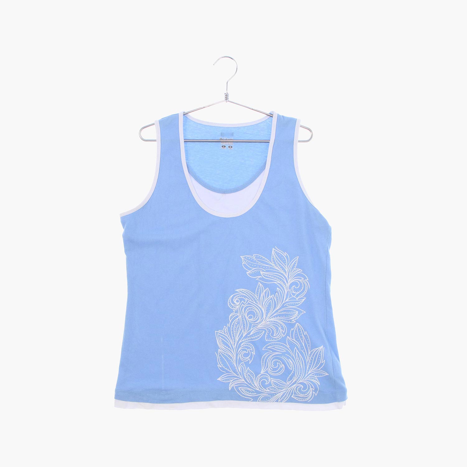 콜롬비아 코튼 민소매 티셔츠 여자 L 빈티지톡