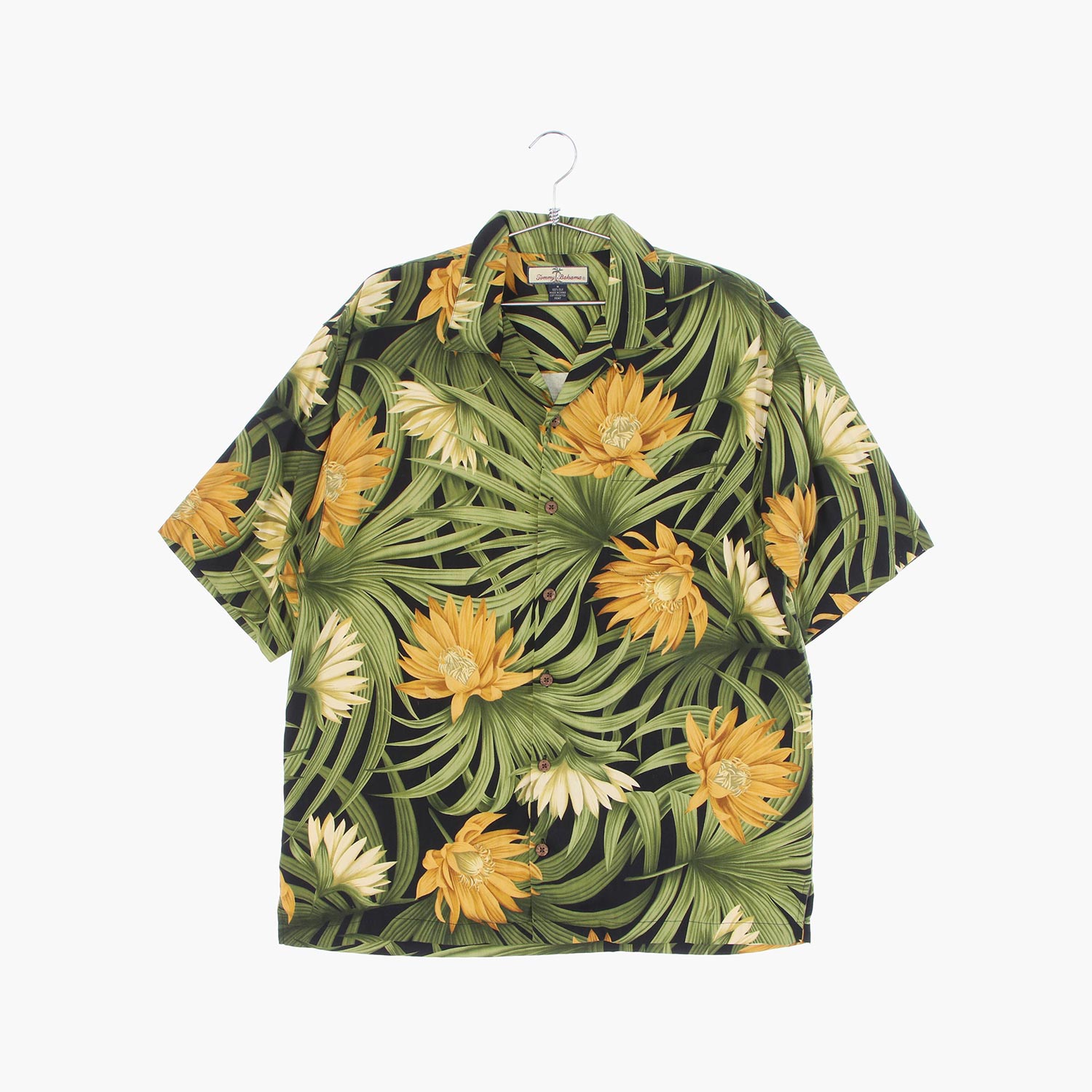 타미바하마 실크 하와이안 셔츠 공용 M 빈티지톡